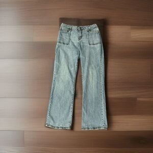 ZD Premium High Rise (Mom) Jeans Size 18 Bootcut Light Wash Denim Jeans 33x31